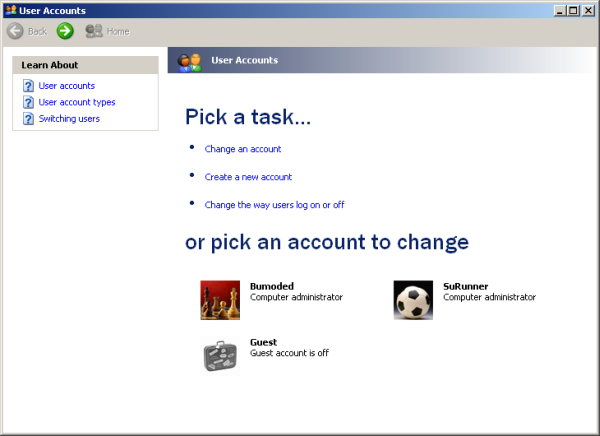 Create account
