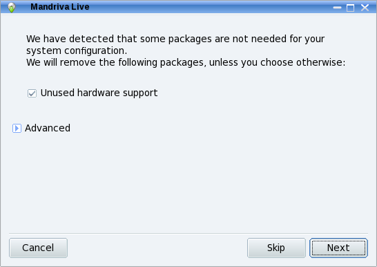Unused packages