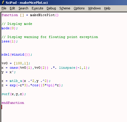Scilab Editor