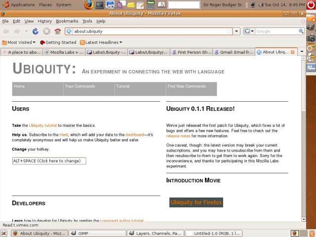 Ubiquity help