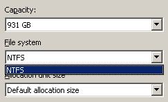NTFS only