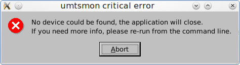 utmsmon error