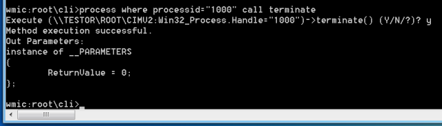 Terminate process