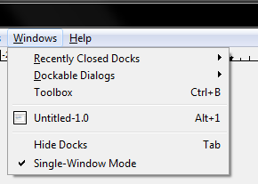Single-Windows Mode
