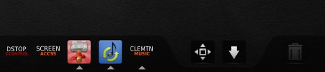 Bottom panel icons
